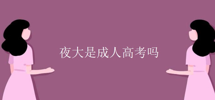 夜大是成人高考吗