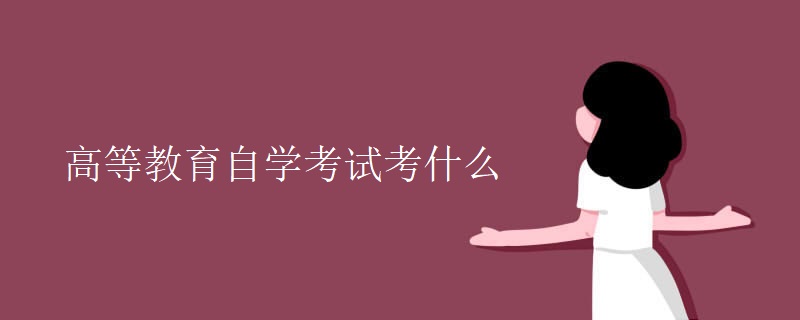 高等教育自学考试考什么