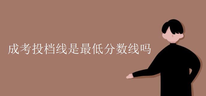 成考投档线是最低分数线吗