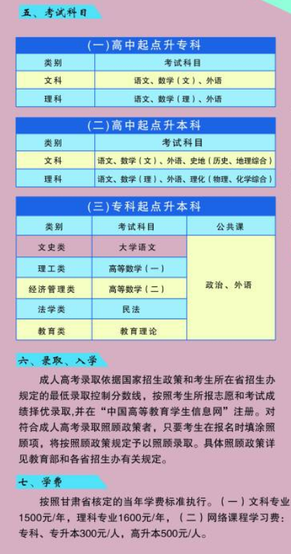 2021西北师范大学成人高考招生简章