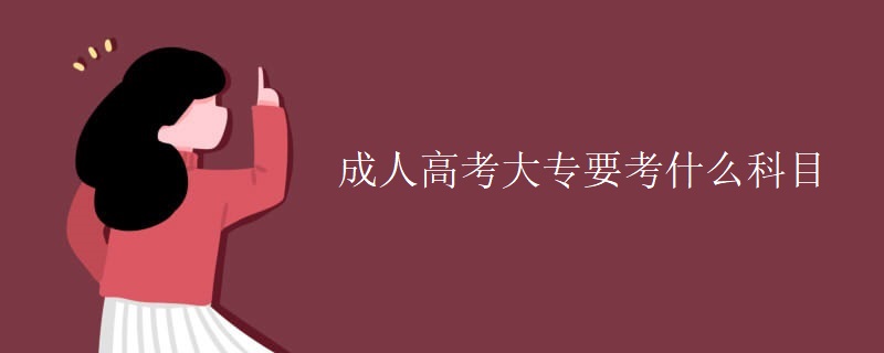 成人高考大专要考什么科目
