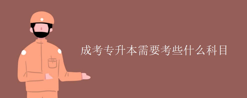 成考专升本需要考些什么科目