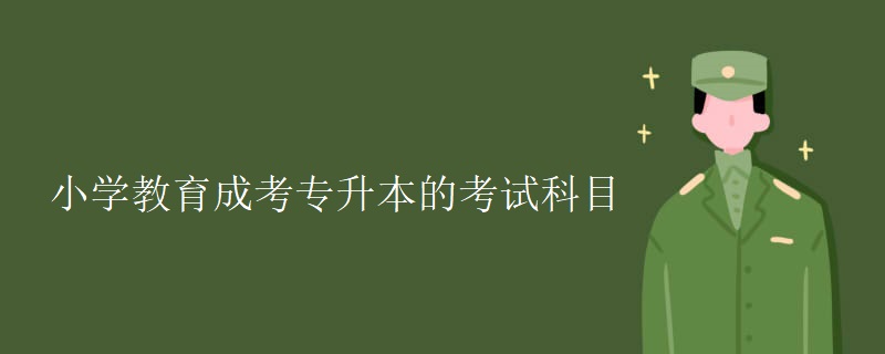 小学教育成考专升本的考试科目
