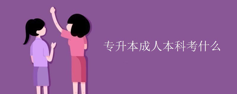 专升本成人本科考什么