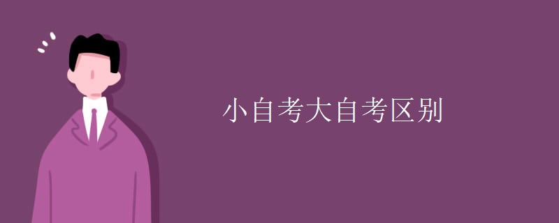 小自考大自考区别