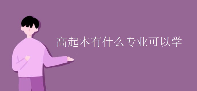高起本有什么专业可以学