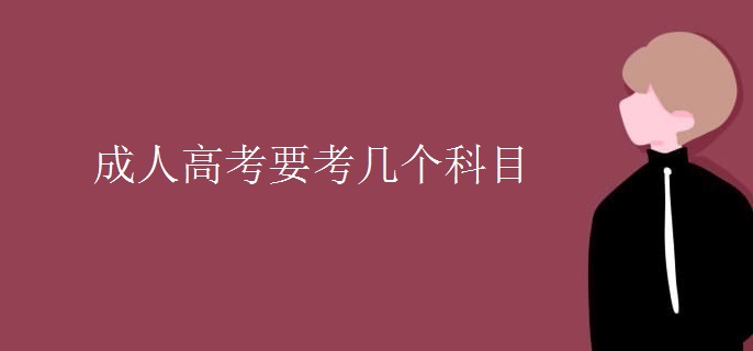 成人高考要考几个科目