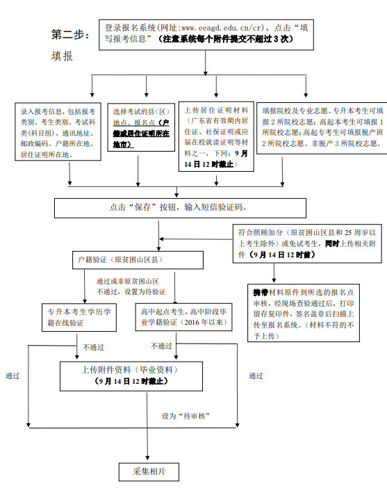 广东成人高考报考流程图（2024版）